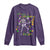 Funny Mardi Gras Long Sleeve Shirt Let The Shenanigans Begin Juggling Skeleton TS10 Purple Print Your Wear