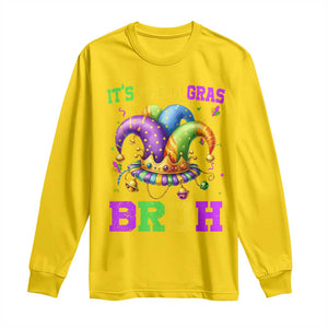 Bruh Mardi Gras Long Sleeve Shirt Jester Outfit Teens Boys Kids Mardi Gras TS10 Daisy Print Your Wear