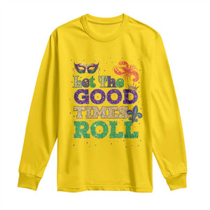 Mardi Gras Long Sleeve Shirt Let The Good Times Roll Glitter Print TS10 Daisy Print Your Wear