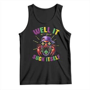It Aint Gonna Suck Itself Crawfish Funny Mardi Gras Tank Top TS10 Black Print Your Wear