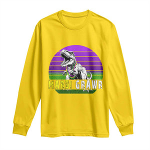 Mardi Grawr Dinosaur Long Sleeve Shirt Toddler Kids Boys Gift TS10 Daisy Print Your Wear