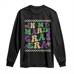 In My Mardi Gras Era Long Sleeve Shirt Carnival New Orleans Trip Glitter Print TS10 Black Print Your Wear