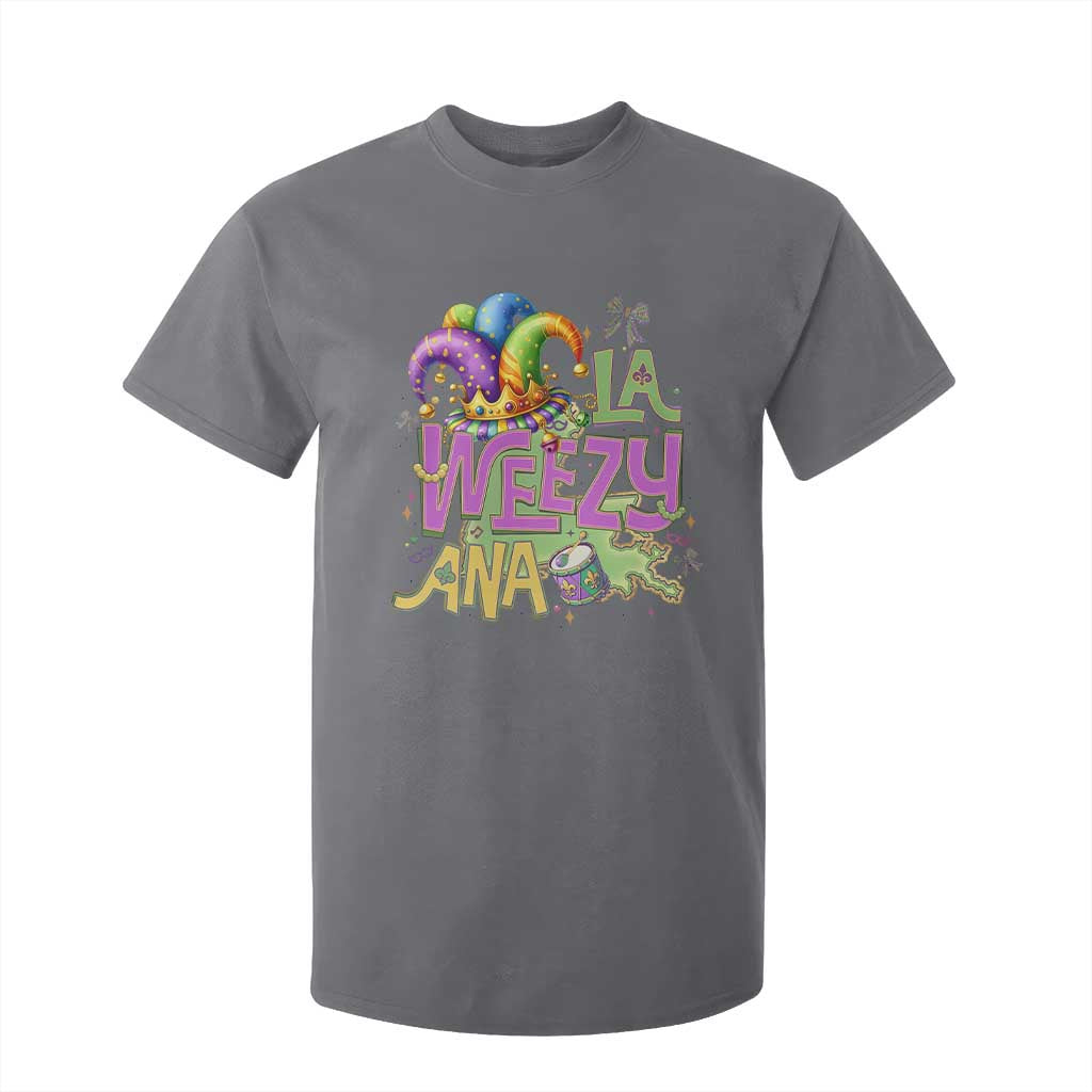 Funny Mardi Gras T Shirt For Kid La Weezy Ana TS10 Charcoal Print Your Wear