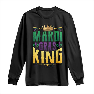 Mardi Gras King Long Sleeve Shirt Funny Men Carnival Costume Gift TS10 Black Print Your Wear