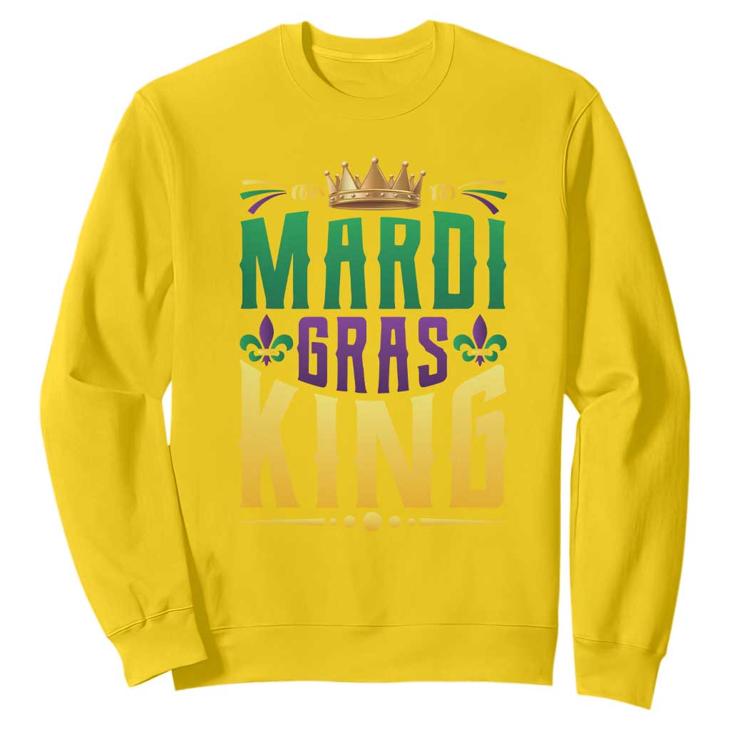 Mardi Gras King Sweatshirt Funny Men Carnival Costume Gift TS10 Daisy Print Your Wear