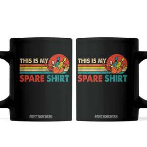 This Is My Spare Bowling Coffee Mug Bowler Funny Team TS10 Black Print Your Wear