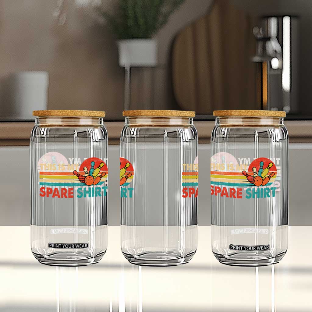 This Is My Spare Bowling Glass Can Bowler Funny Team TS10 Print Your Wear