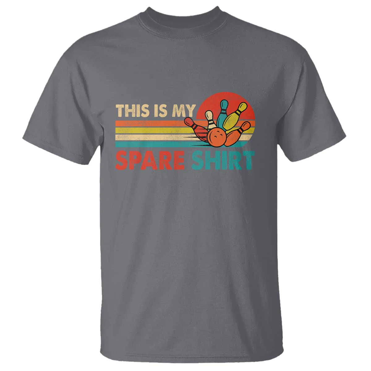 This Is My Spare Bowling T Shirt Bowler Funny Team TS10 Charcoal Print Your Wear