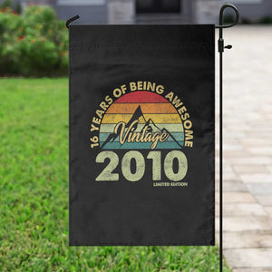 16th Birthday Garden Flag Vintage 2010 Limited Edition 16 Year Old Gift TS10 Print Your Wear