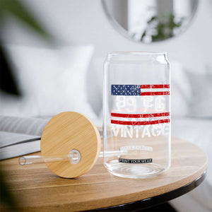 Vintage 50th Birthday Glass Can Retro 1976 American Flag 50 Year Old TS10 Print Your Wear