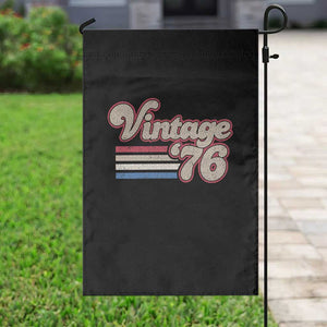 Vintage 50th Birthday Garden Flag Retro 1976 50 Year Old Stripes TS10 Print Your Wear