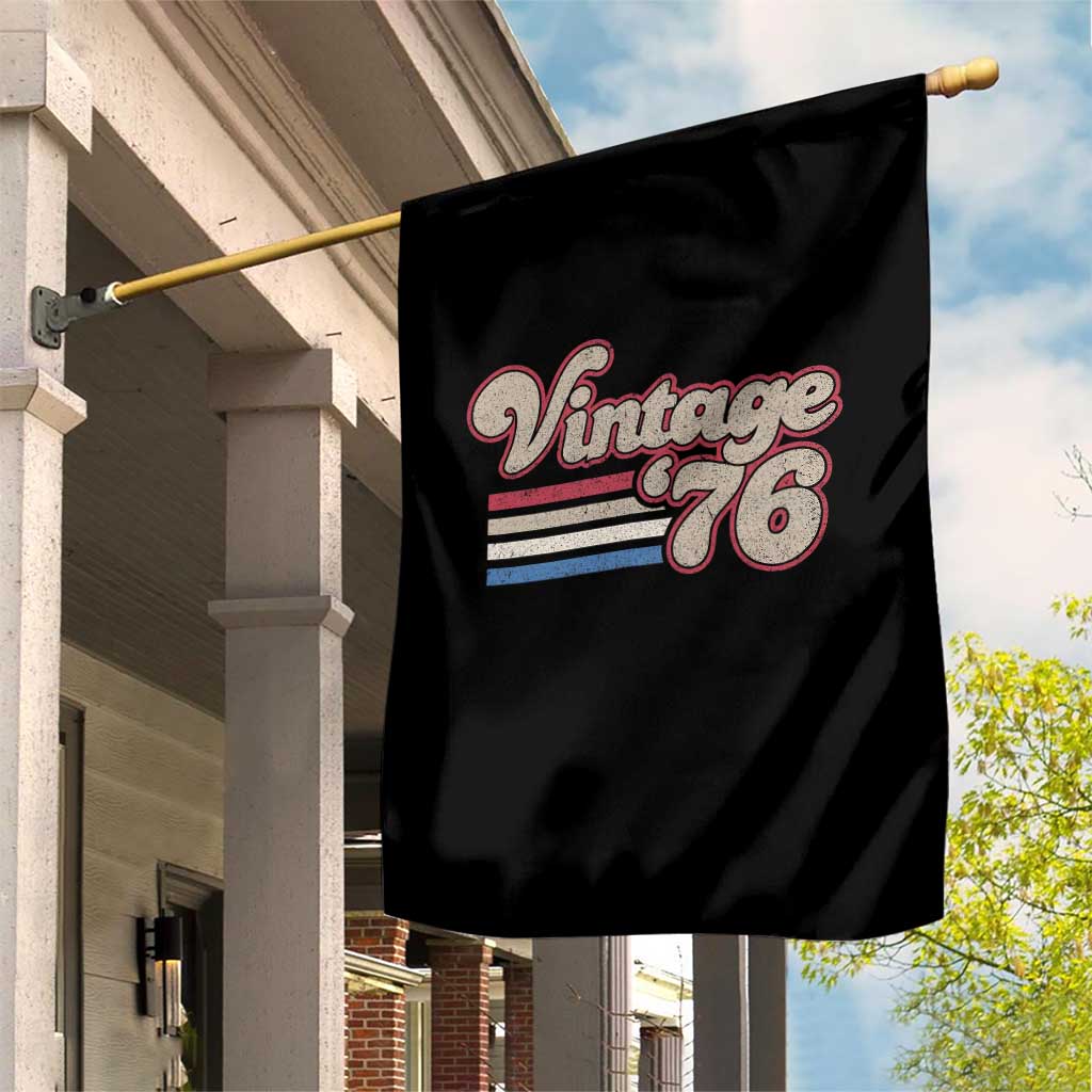 Vintage 50th Birthday Garden Flag Retro 1976 50 Year Old Stripes TS10 Print Your Wear