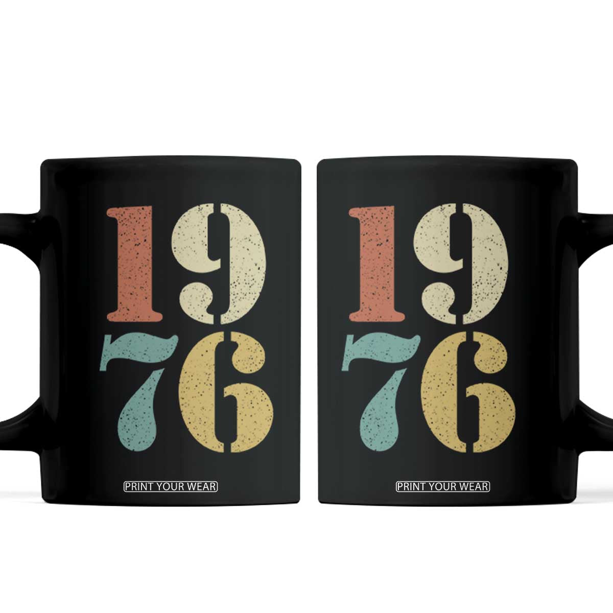 50th Birthday Coffee Mug Retro Vintage 1976 50 Year Old Gifts TS10 Black Print Your Wear