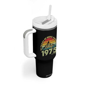 51th Birthday Tumbler With Handle Vintage 1975 Limited Edition 51 Years Old Gift TS10 Print Your Wear