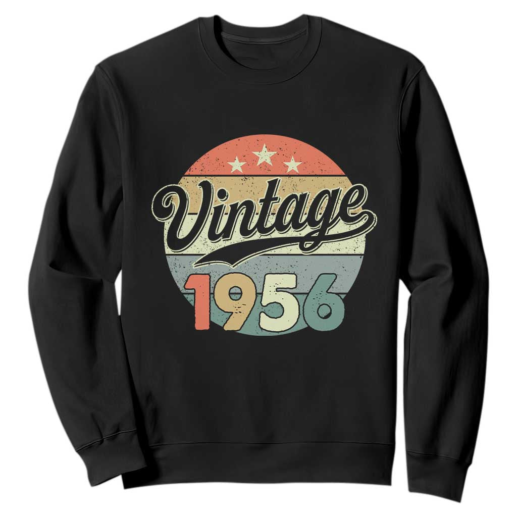 Vintage 1956 Sweatshirt 70 Year Old 70th Birthday Gifts TS10 Black Print Your Wear