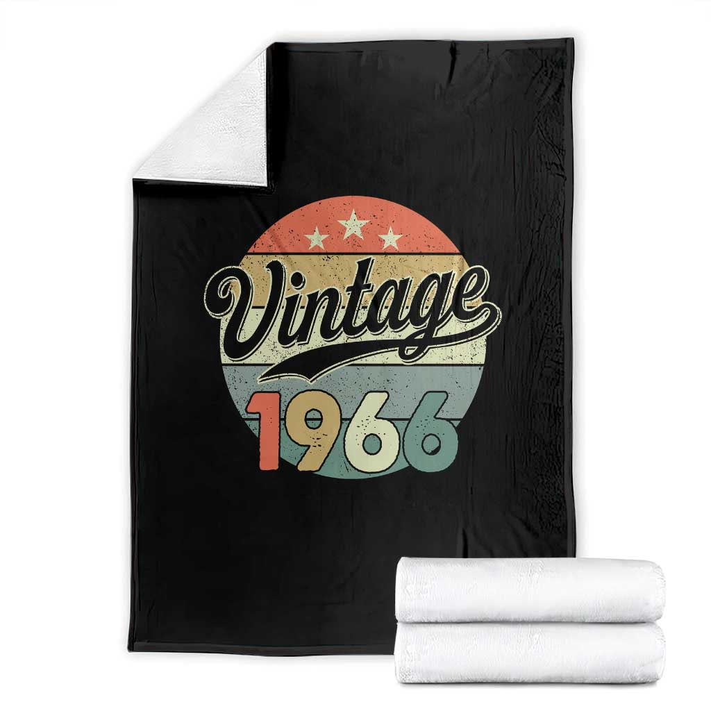 Vintage 1966 Throw Blanket 60 Year Old 60th Birthday Gifts TS10 Black Print Your Wear