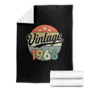 Vintage 1966 Throw Blanket 60 Year Old 60th Birthday Gifts TS10 Black Print Your Wear