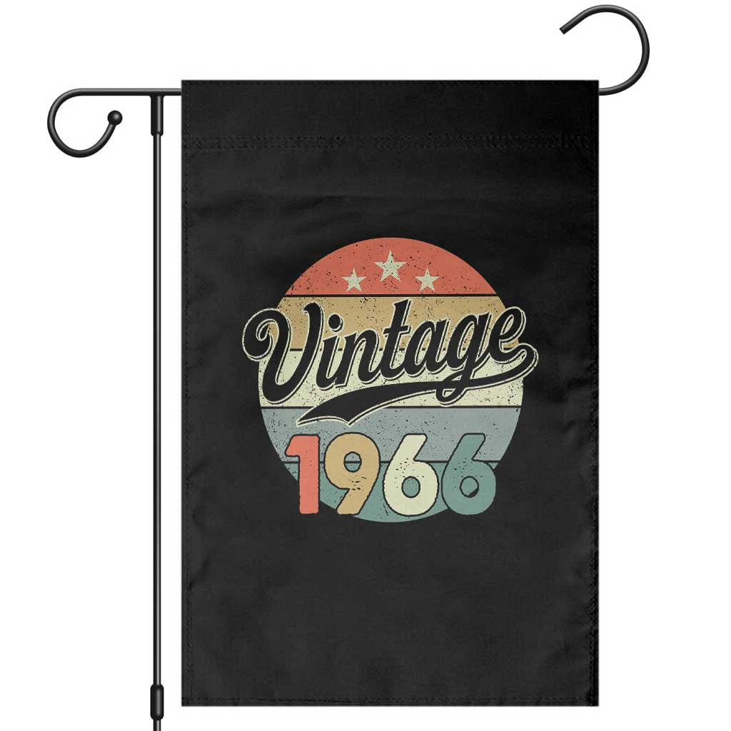 Vintage 1966 Garden Flag 60 Year Old 60th Birthday Gifts TS10 Black Print Your Wear