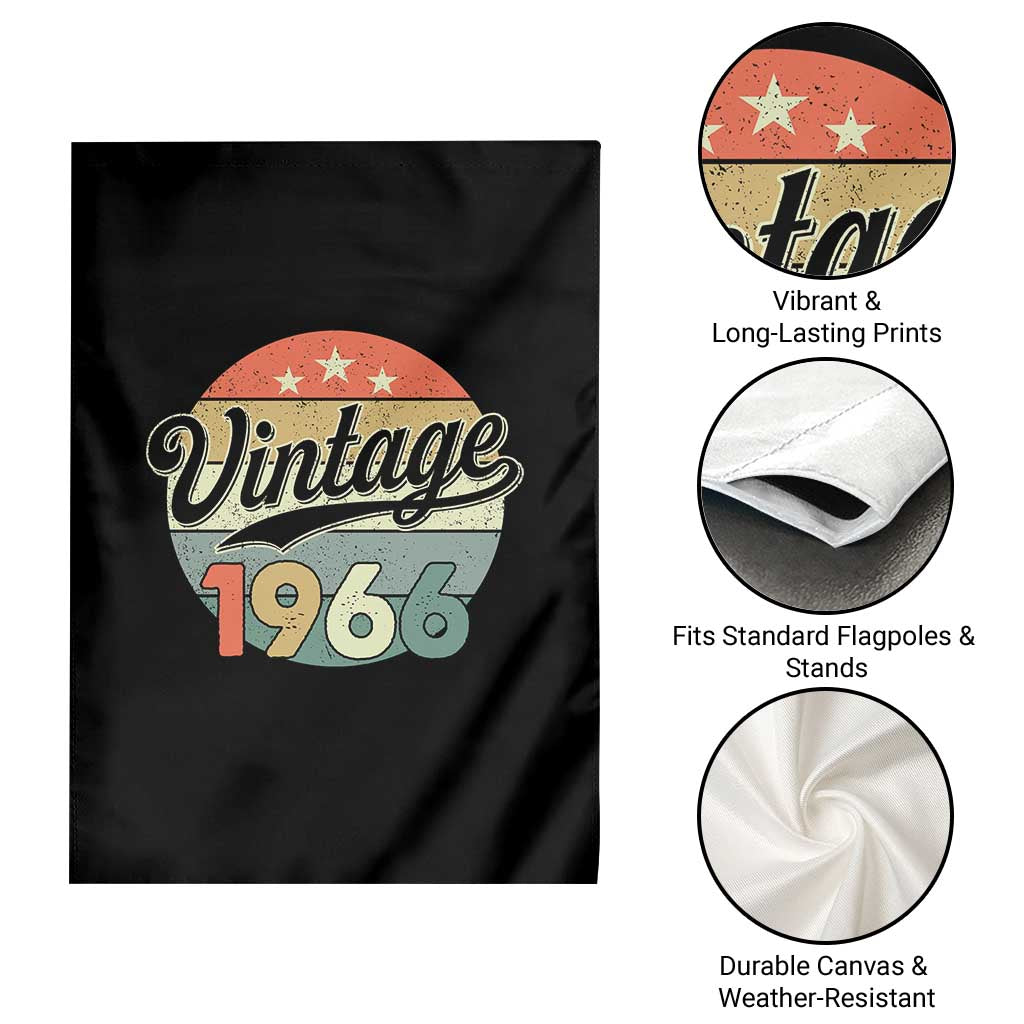 Vintage 1966 Garden Flag 60 Year Old 60th Birthday Gifts TS10 Print Your Wear