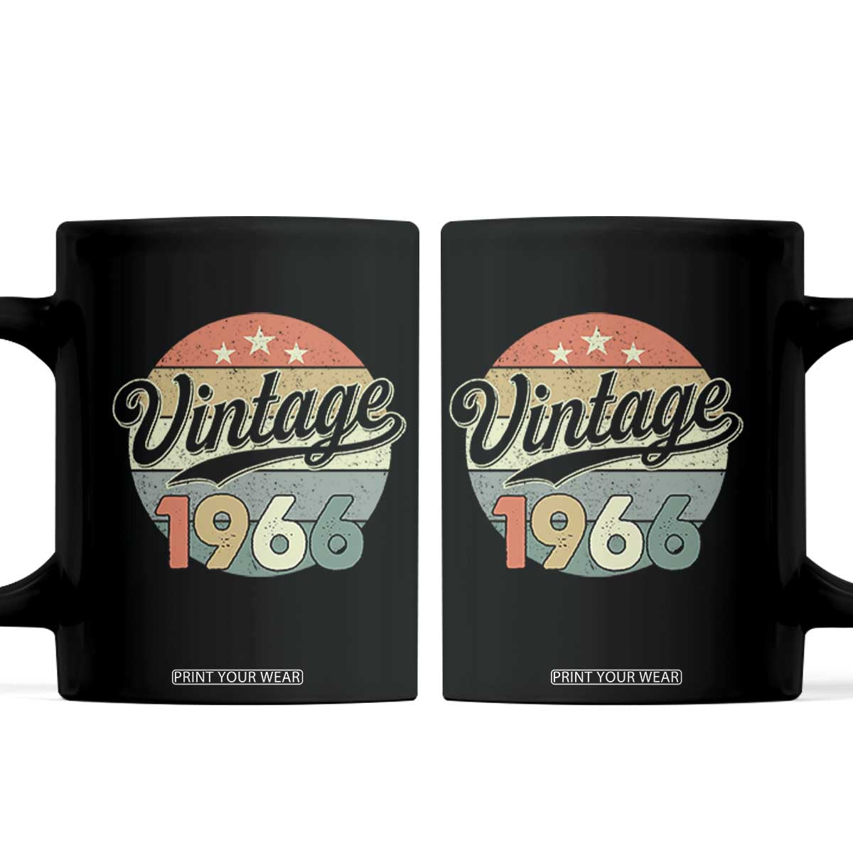 Vintage 1966 Coffee Mug 60 Year Old 60th Birthday Gifts TS10 Black Print Your Wear