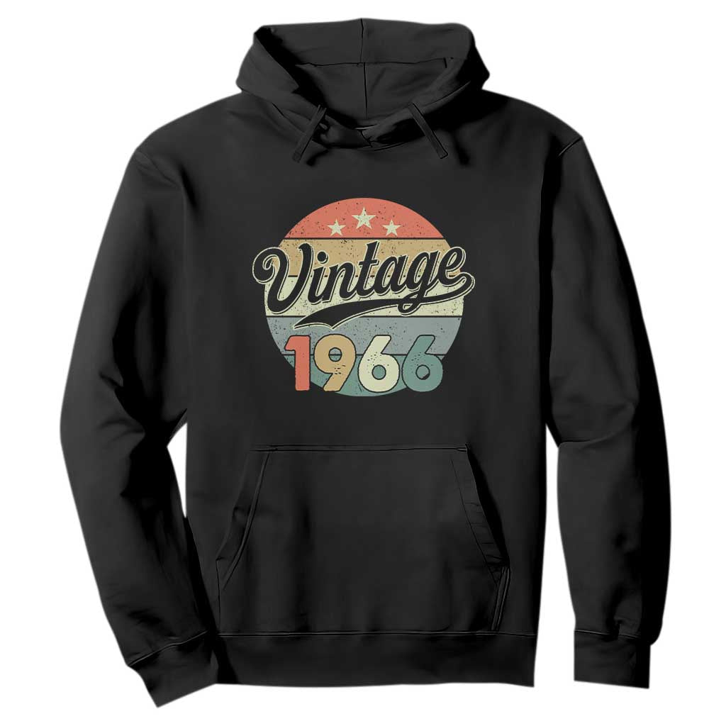 Vintage 1966 Hoodie 60 Year Old 60th Birthday Gifts TS10 Black Print Your Wear