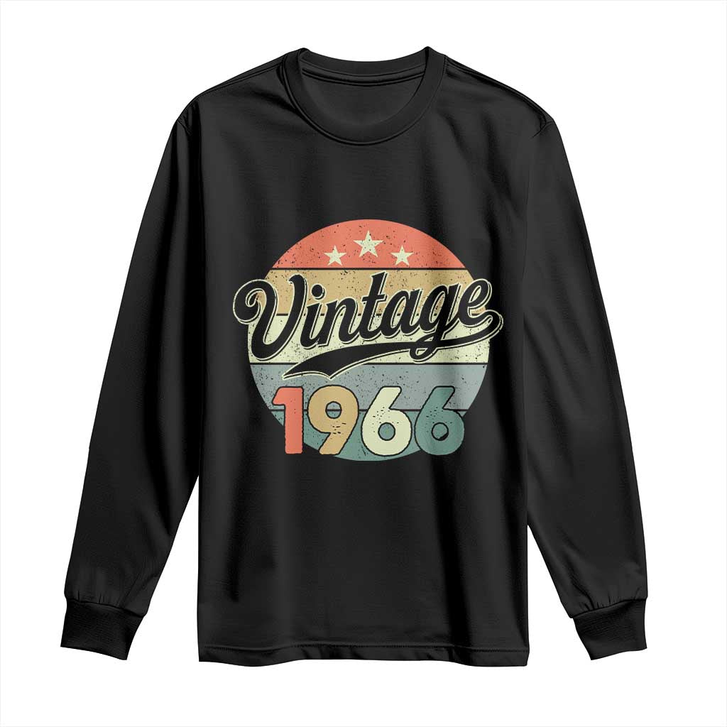 Vintage 1966 Long Sleeve Shirt 60 Year Old 60th Birthday Gifts TS10 Black Print Your Wear