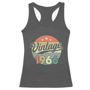 Vintage 1966 Racerback Tank Top 60 Year Old 60th Birthday Gifts TS10 Dark Heather Print Your Wear