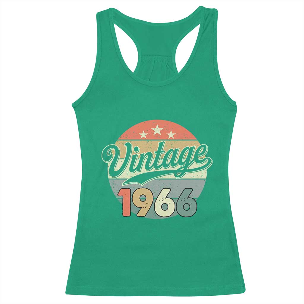 Vintage 1966 Racerback Tank Top 60 Year Old 60th Birthday Gifts TS10 Irish Green Print Your Wear