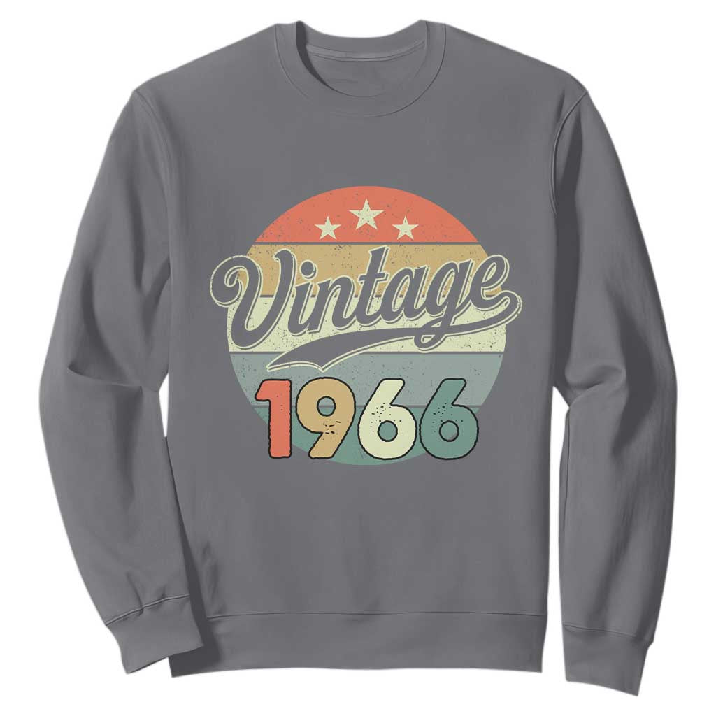 Vintage 1966 Sweatshirt 60 Year Old 60th Birthday Gifts TS10 Charcoal Print Your Wear