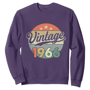 Vintage 1966 Sweatshirt 60 Year Old 60th Birthday Gifts TS10 Purple Print Your Wear