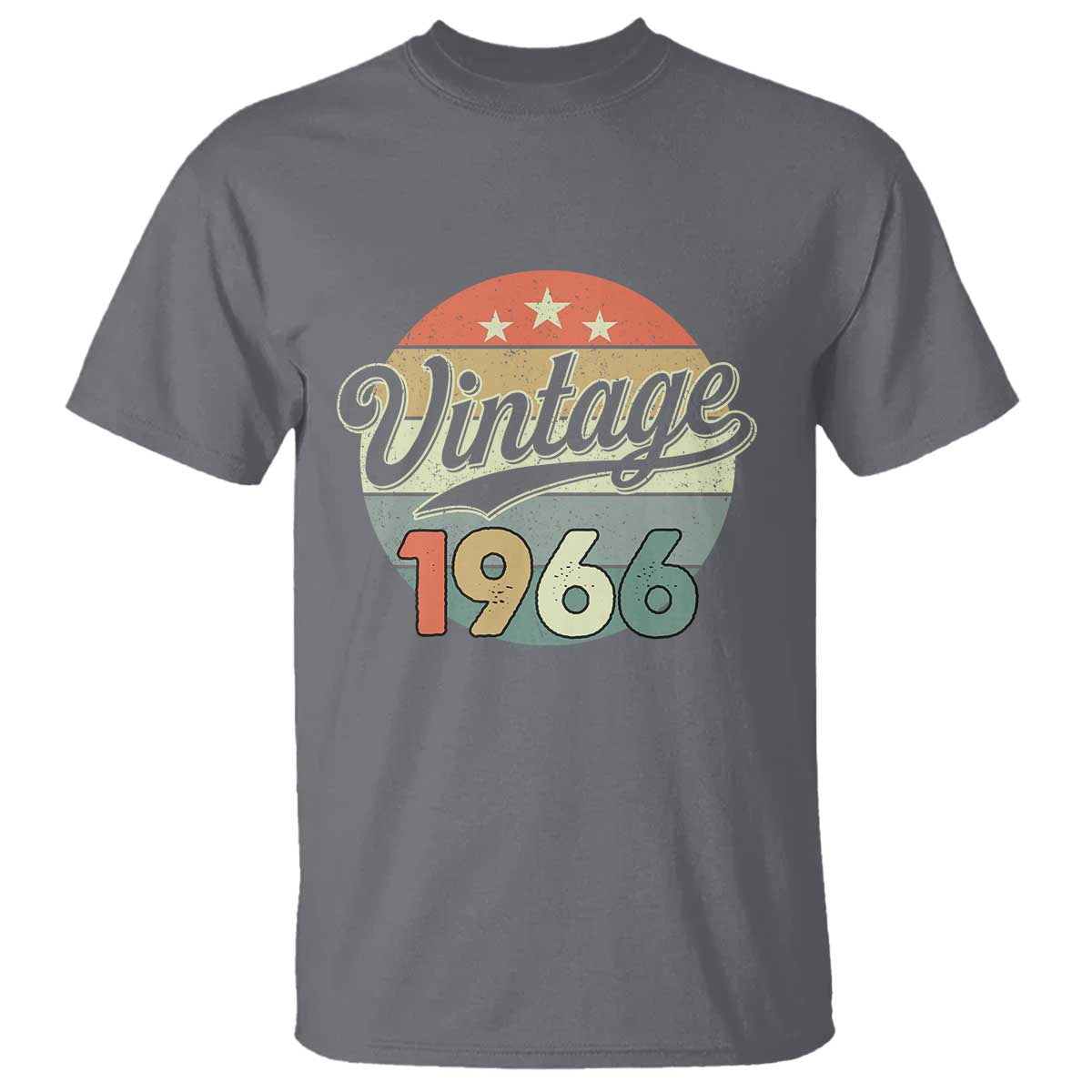 Vintage 1966 T Shirt 60 Year Old 60th Birthday Gifts TS10 Charcoal Print Your Wear