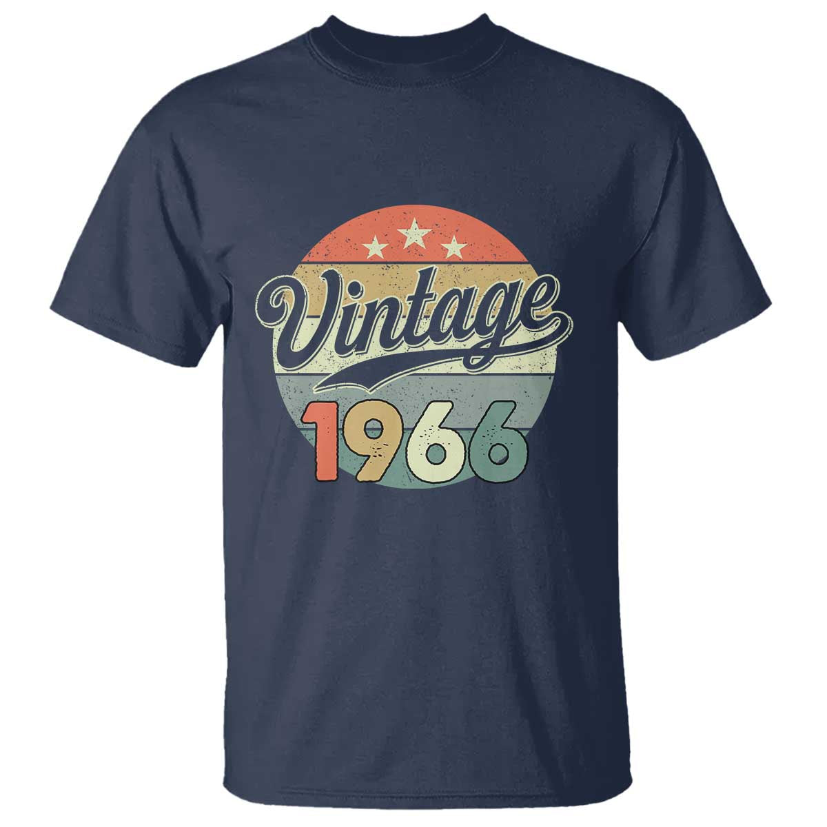 Vintage 1966 T Shirt 60 Year Old 60th Birthday Gifts TS10 Navy Print Your Wear