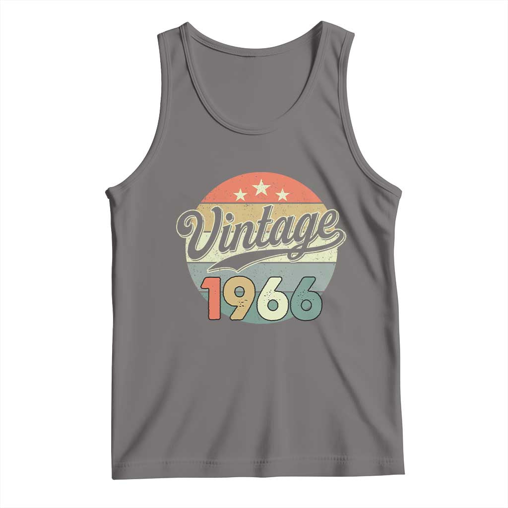 Vintage 1966 Tank Top 60 Year Old 60th Birthday Gifts TS10 Deep Heather Print Your Wear