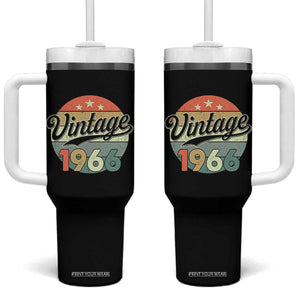 Vintage 1966 Tumbler With Handle 60 Year Old 60th Birthday Gifts TS10 One Size: 40 oz Black Print Your Wear