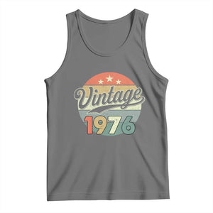 Vintage 1976 Tank Top 50 Year Old 50th Birthday Gifts TS10 Black Heather Print Your Wear