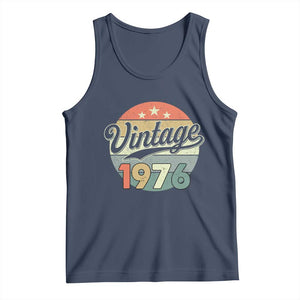 Vintage 1976 Tank Top 50 Year Old 50th Birthday Gifts TS10 Navy Print Your Wear