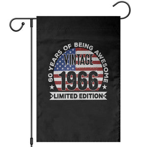 60th Birthday Garden Flag Vintage 1966 60 Year Old Birthday American Flag TS10 Black Print Your Wear