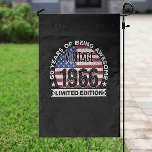 60th Birthday Garden Flag Vintage 1966 60 Year Old Birthday American Flag TS10 Print Your Wear