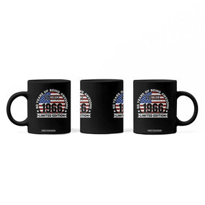 60th Birthday Coffee Mug Vintage 1966 60 Year Old Birthday American Flag TS10 Print Your Wear