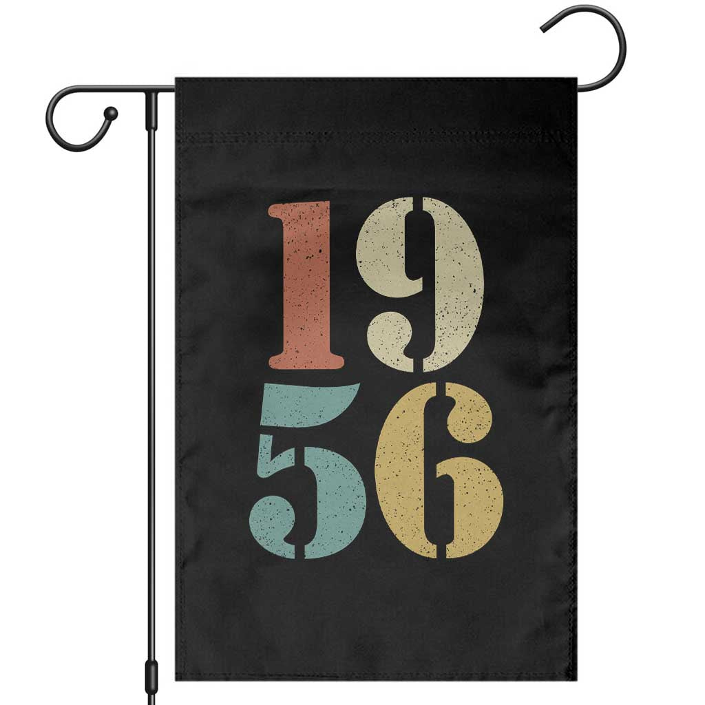 70th Birthday Garden Flag Classic Retro 1956 70 Year Old Gifts TS10 Black Print Your Wear
