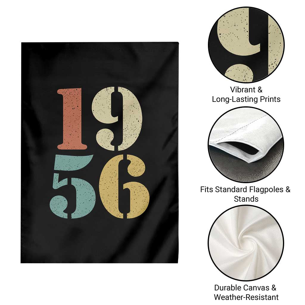 70th Birthday Garden Flag Classic Retro 1956 70 Year Old Gifts TS10 Print Your Wear