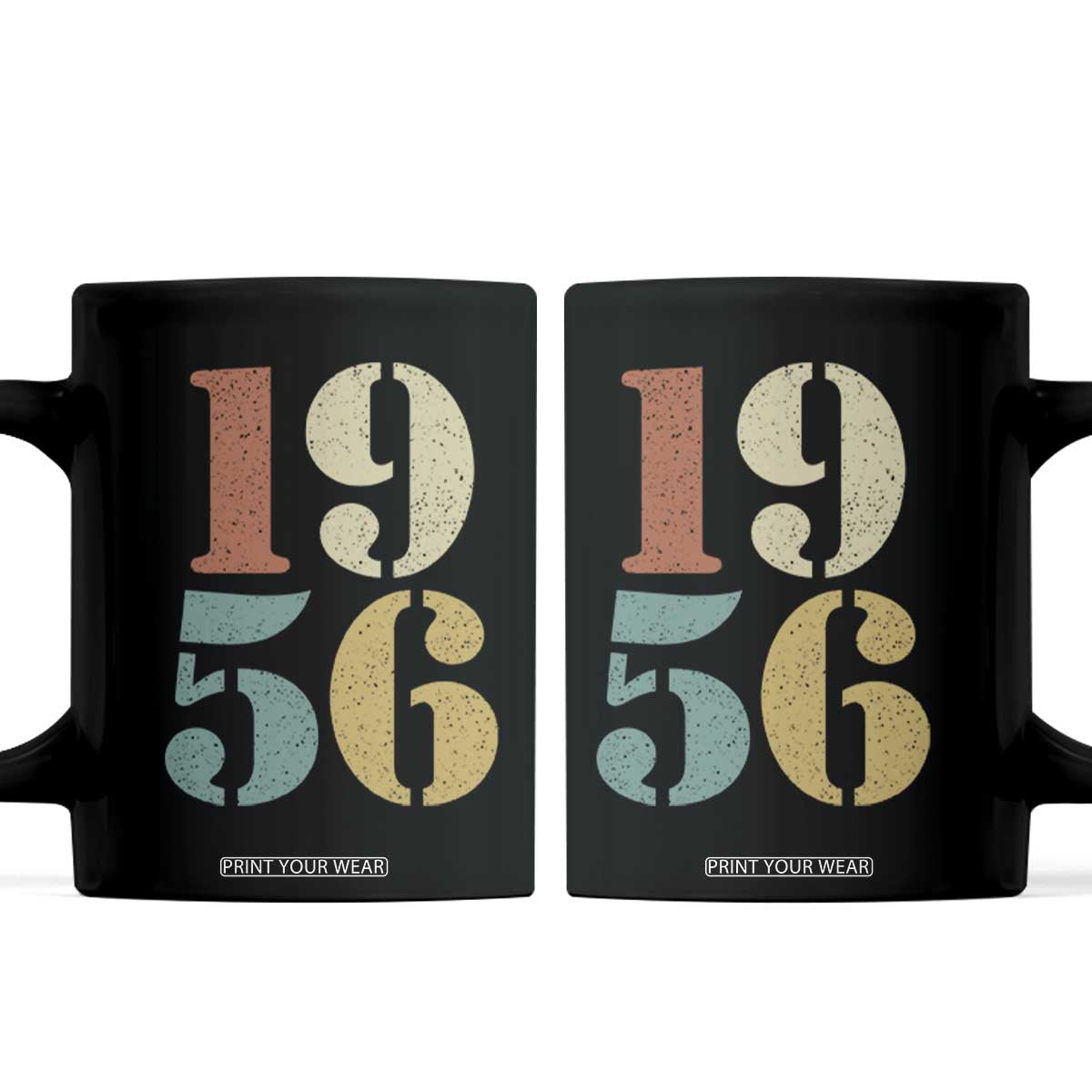 70th Birthday Coffee Mug Classic Retro 1956 70 Year Old Gifts TS10 Black Print Your Wear
