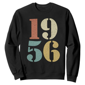 70th Birthday Sweatshirt Classic Retro 1956 70 Year Old Gifts TS10 Black Print Your Wear