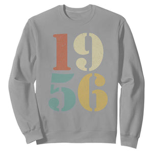 70th Birthday Sweatshirt Classic Retro 1956 70 Year Old Gifts TS10 Sport Gray Print Your Wear