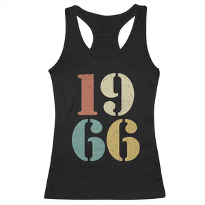 60th Birthday Racerback Tank Top Classic Retro 1966 60 Year Old Gifts TS10 Black Print Your Wear