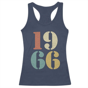 60th Birthday Racerback Tank Top Classic Retro 1966 60 Year Old Gifts TS10 Navy Print Your Wear