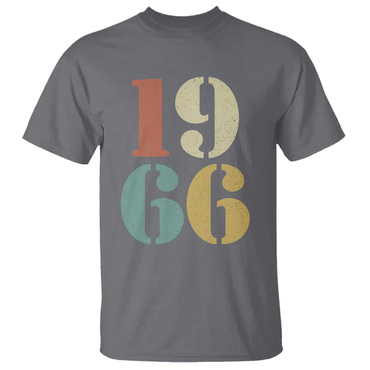 60th Birthday T Shirt Classic Retro 1966 60 Year Old Gifts TS10 Charcoal Print Your Wear