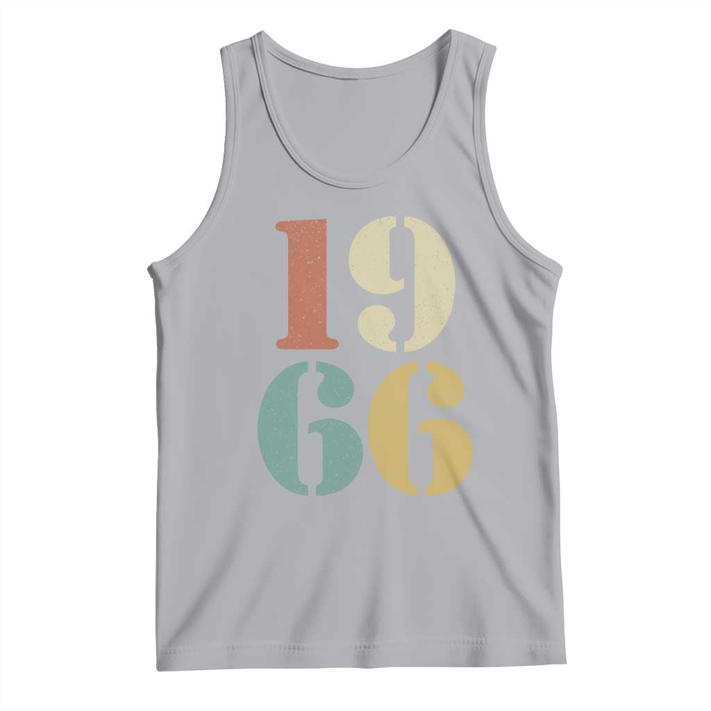 60th Birthday Tank Top Classic Retro 1966 60 Year Old Gifts TS10 Athletic Heather Print Your Wear