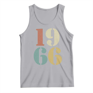 60th Birthday Tank Top Classic Retro 1966 60 Year Old Gifts TS10 Athletic Heather Print Your Wear