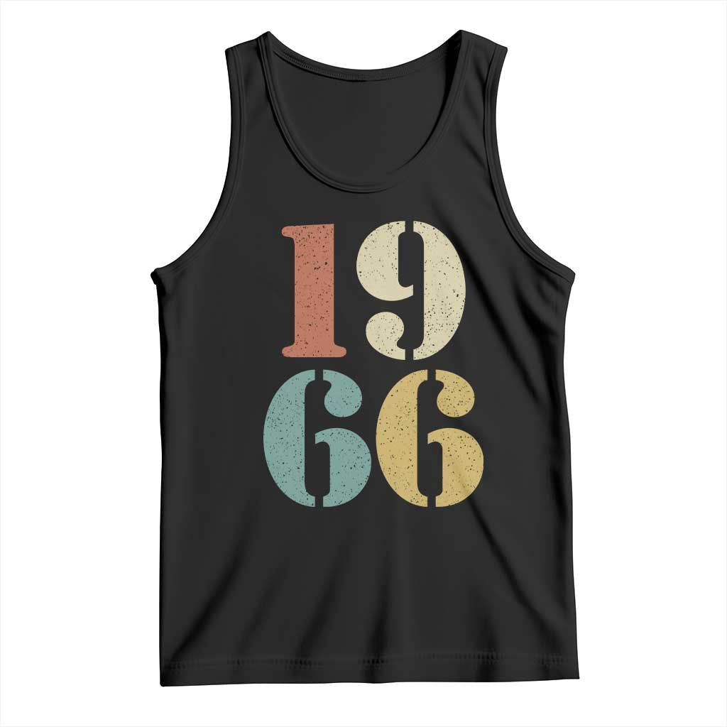 60th Birthday Tank Top Classic Retro 1966 60 Year Old Gifts TS10 Black Print Your Wear